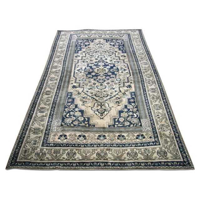 1960s 1960s Turkish Oushak Rug For Sale - Image 5 of 5