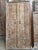 Antique Indian Hand-Carved Double Doors – Rustic Farmhouse Teak Wood Architectural Salvage For Sale In Orlando - Image 6 of 7
