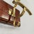 Wood Italian Art Nouveau Wall Coat Rack in Wood and Brass, 1920s For Sale - Image 7 of 11