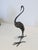 Mid-Century Japanese Bronze Crane Okimono Sculpture For Sale - Image 4 of 7