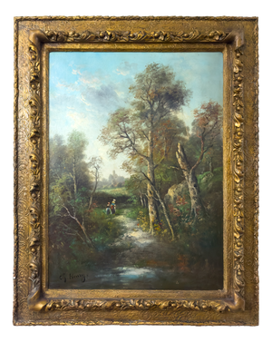 C.H. Harmon, American Landscape, 1900s, Oil on Canvas, Framed