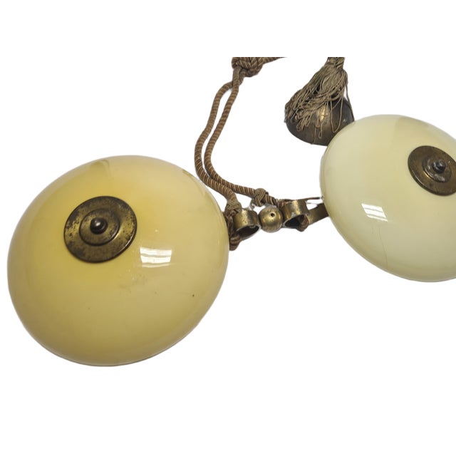 Vintage Art Deco Style Pendant Light, Poland, 1970s, in Very Good conditions. Designed 1970 to 1979 European Plug (up to...