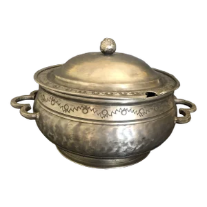 Vintage Pewter Lidded Soup Tureen by Drangsgaard Norway