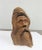 Mid Century Modern Carved Wood Old Man Bust For Sale - Image 4 of 4