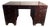 Colonial Mahogany Desk with Brass Fittings, 1990s For Sale