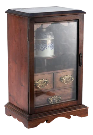 Antique Oak Smokers Cabinet, 1900