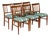 Teak Slat Back Dining Chairs Set of 6 Newly Reupholstered Swedish Mid-Century Modern 1960s For Sale