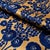 2020s SAMPLE - Schumacher Emelie Velvet Fabric In Sapphire & Gold For Sale - Image 5 of 5