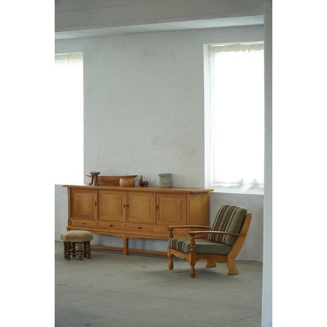 Mid-Century Modern Danish Oak Lounge Chairs by Henning Kjærnulf, 1950s, Set of 2 For Sale - Image 4 of 18