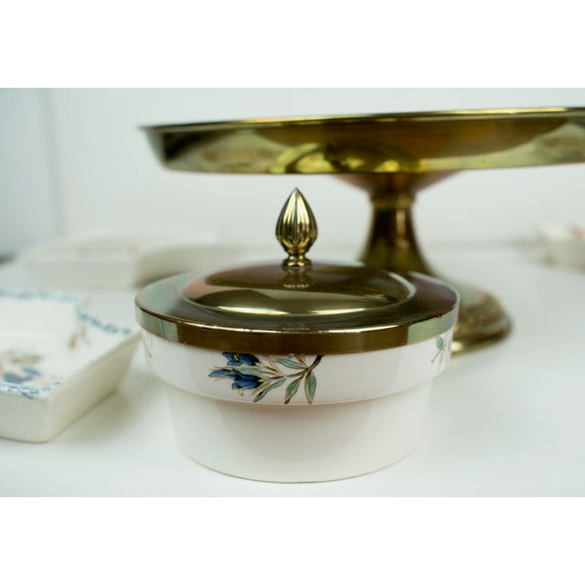 Vintage Circa 1898 Waechtersbach Pedastel Lidded Divided Serving Piece For Sale In Los Angeles - Image 6 of 16