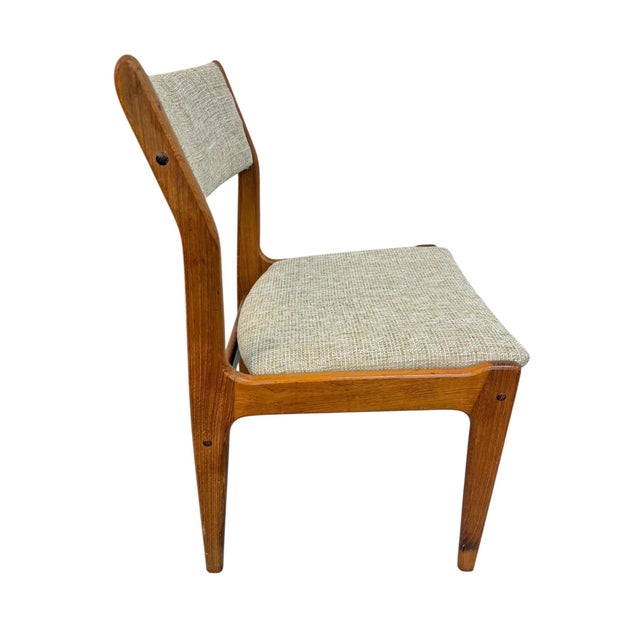 1960s Mid-Century Danish Modern Teak Dining Chairs - Set of 6 For Sale - Image 5 of 6