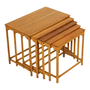 Dunbar Edward Wormley Mid-Century Modern Walnut Nesting Tables