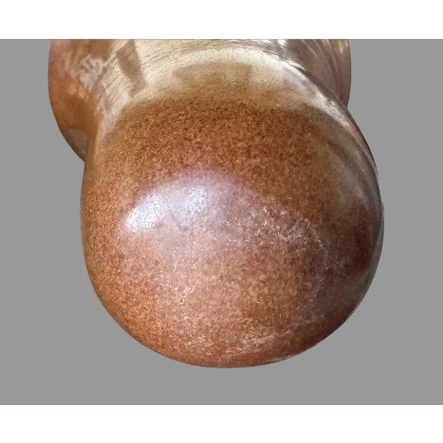 Vintage Marblehead Art Pottery Hanging Wall Pocket Planter Vase For Sale - Image 4 of 7