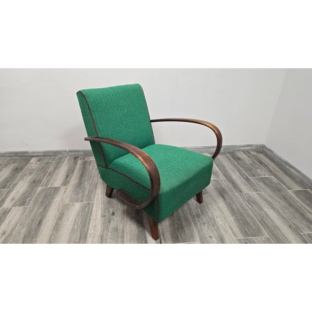 Art Deco Lounge Chair by Jindrich Halabala For Sale - Image 9 of 14