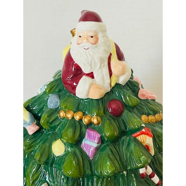 Traditional Gorgeous Vintage Cookie Jar Christmas Tree For Sale - Image 3 of 4