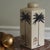Black Ceramic Jar with Lid and Botanical Palm Motif in the style of Georgian Printmaking For Sale - Image 8 of 9