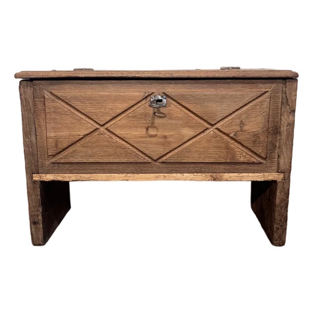 Antique Chestnut Chest, 1800s For Sale