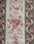 Pink Antique 1920s French Cotton Curtain Panel, Pink and Brown Stripe With Florals For Sale - Image 8 of 15