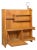 French Modernist Oak Bar Cabinet Bookshelf by Guillerme and Chambron For Sale