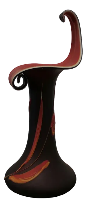 Large Jack in the Pulpit Art Glass Vase, 1960s