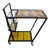 Vintage Mid-Century Wrought Iron Bar Cart with Ceramic Tile Top, 1960s For Sale