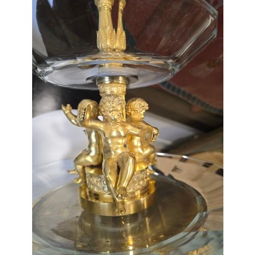 French Empire Ormolu and Cut Crystal Centerpiece from Thomire, 1810 For Sale - Image 13 of 16
