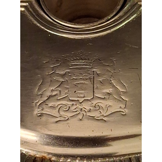 Vintage Silver Plated Havdalah Compendium Spice Box Candle Holder Lions Crest 344 For Sale - Image 14 of 18