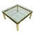 Mid-Century Tubular Brass Coffee Table For Sale