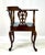 Queen Anne Vintage Key City Furniture Co. Queen Anne Style Mahogany Corner Chair For Sale - Image 3 of 12
