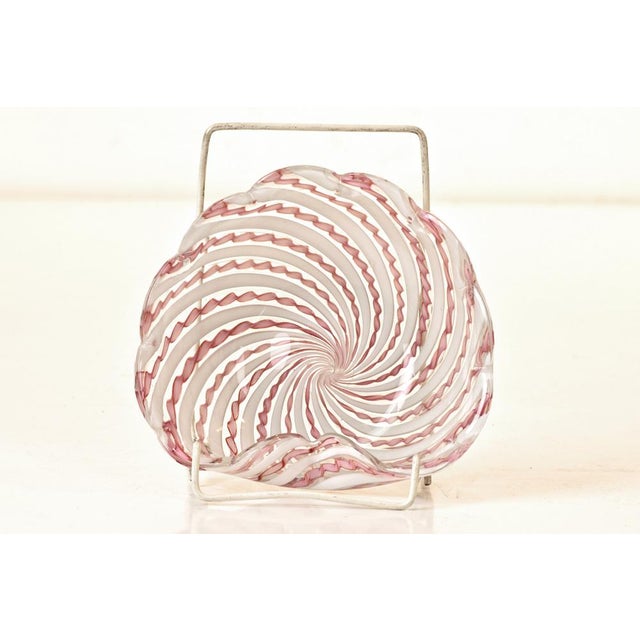 Gold Zanfirico Bowl by Architecture Archimede Seguso for Seguso Vetri d'i Arte, Italy, 1940s For Sale - Image 8 of 12