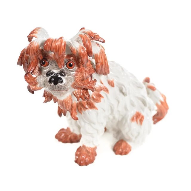 Meisen Original Bolognese Terrier Porcelain Figure For Sale