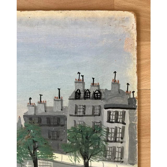 Armand Marie Guérin, Piles of Yellow Sand, Paris, Oil on Wood, 1970s For Sale - Image 8 of 13