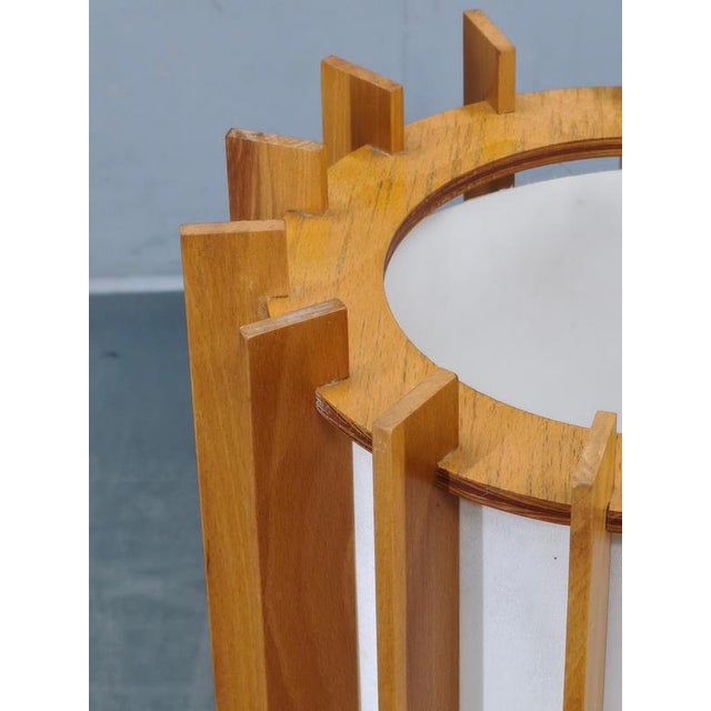 Wood Tema Floor Lamp attributed to Ib Fabiansen for Fog & Mørup, Denmark, 1960s For Sale - Image 7 of 12