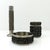 Brutalist Metal Ashtray with Cigarette Box and Vase from BMF, Germany, 1970s, Set of 3 For Sale - Image 6 of 6