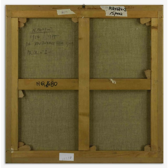 Structure XXIII is an original contemporary artwork realized by Nato Frascà in 1964. Acrylic painting on canvas. Title,...