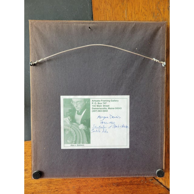 Charming and highly collectible original work by celebrated American canine artist Morgan Dennis. Titled Police...