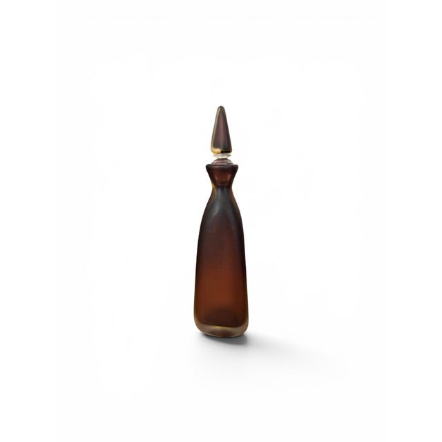 Italian Incisi Bottle in Murano Glass by Venini, 1980s For Sale - Image 10 of 10