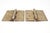 Traditional Pair of Vintage 3 X 4 In. Brass Plated Steel Cabinet Door Hinges For Sale - Image 3 of 4