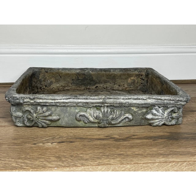 Antique Georgian British Small Poppy Window Sill Outdoor Garden Planter Sculpture For Sale - Image 4 of 10