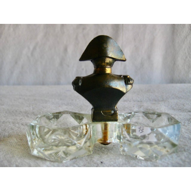 Early 20th Century Early 20th Century Napoleon Figure Salt and Pepper Crystal Dish For Sale - Image 5 of 8