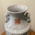 Vintage Chinese Hand-Painted Crackled Glaze Vase W/Foo Dogs Handles Calligraphy & Stamps For Sale In Chicago - Image 6 of 12