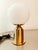 Brass Table Lamp with Satin Sphere For Sale - Image 13 of 13