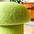 Lime Mushroom Ottoman in Kiwi Wool For Sale - Image 8 of 10