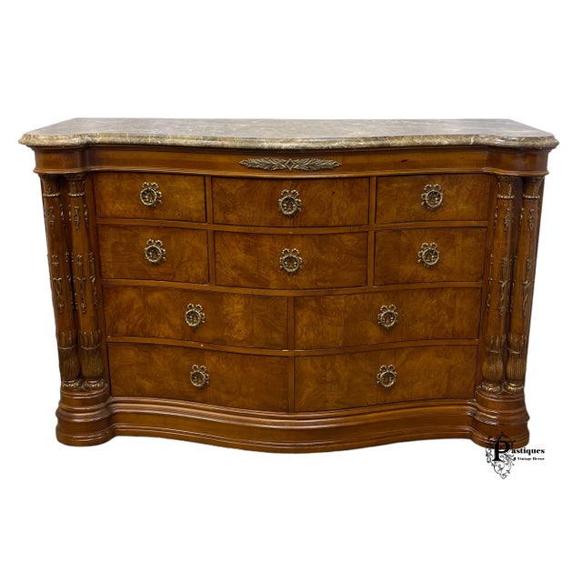 Vintage Bernhardt Margaux Collection Neoclassical Empire Style Walnut