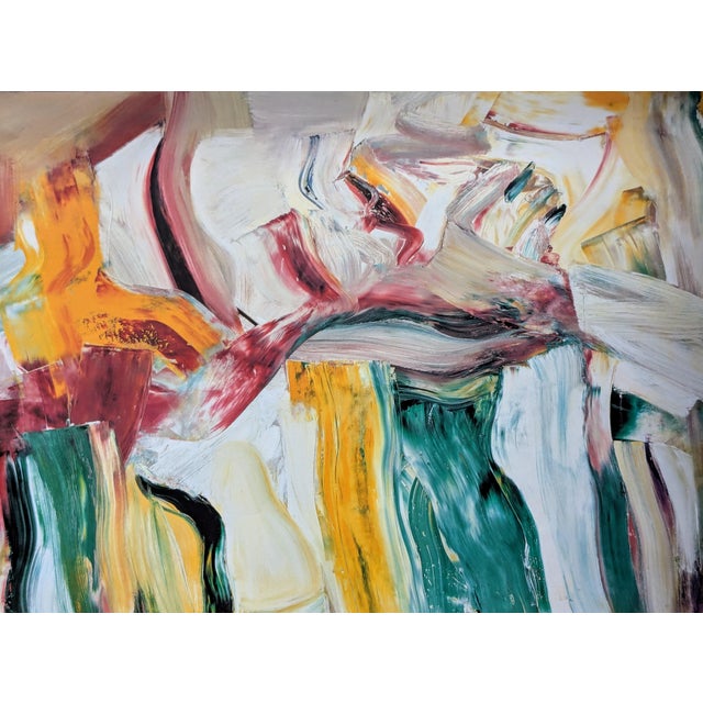 Willem De Kooning, Abstract Composition Poster, Limited Edition Offset Lithograph, 1990 For Sale - Image 7 of 8