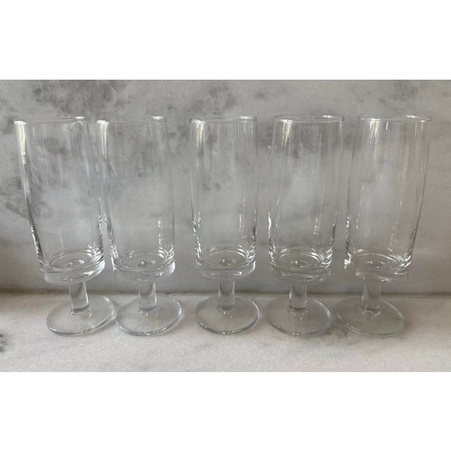 Vintage Luminarc France Champagne Flutes - Set of 5 For Sale - Image 4 of 8