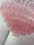 Contemporary Pink "Tronchi" Murano Glass Chandelier in Venini Style For Sale - Image 10 of 12
