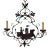 Nautical Boat Ship Chandelier Wrought Iron Venetian Cocca Anseatica, Circa 1900 For Sale