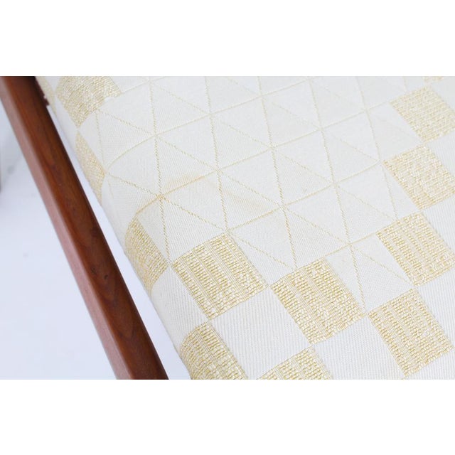 Mid-Century Wood and Cream Fabric Chairs from ISA Bergamo, Italy, 1960s, Set of 4 For Sale - Image 16 of 17