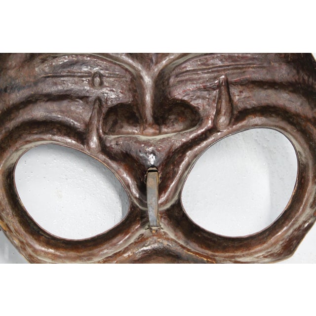 Gothic Copper Mask Wall Decor, 1950s For Sale - Image 6 of 18